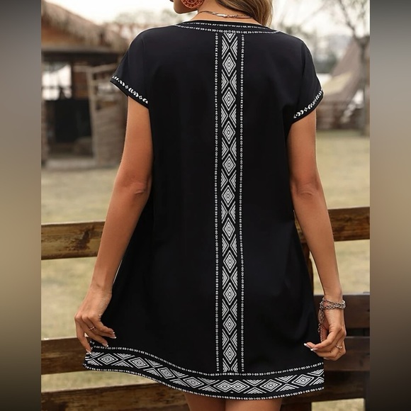 Boho floral print tuning dress - Picture 3 of 5